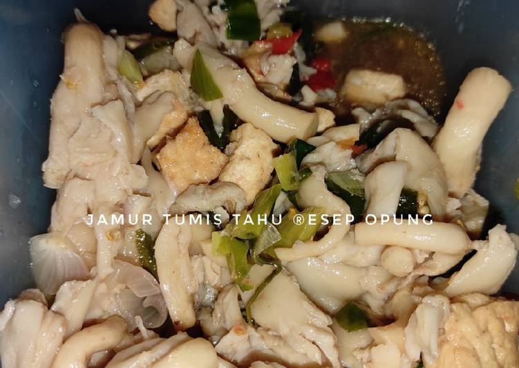 Jamur tumis tahu