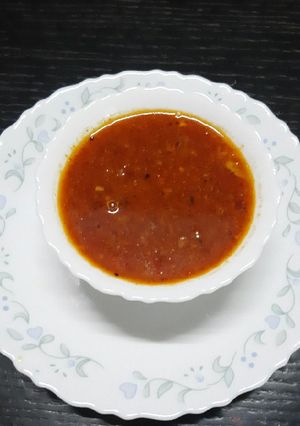 A picture of Katachi Amti(cooked chana daal gravy).