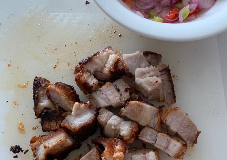 Airfried Pork Belly Sambal Matah