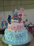 Torta dos piso varon y nena