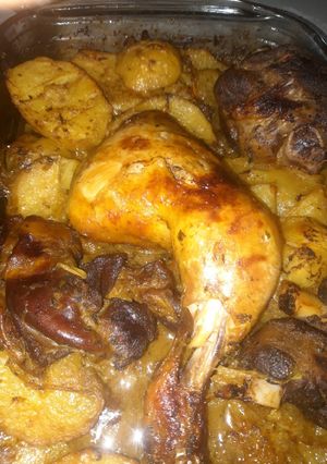 صورة لوصفة بطاطا كوشة روعة بدجاج 🥔🥔🥔🐓
