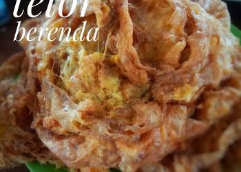 Resep Populer Telor berenda super gempil Ala Warung