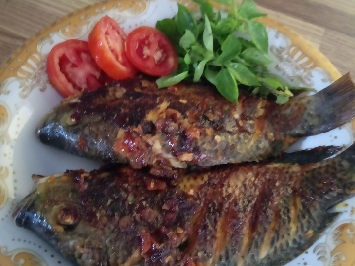 Resep Ikan nila bakar kecap pedes teflon, Enak Banget