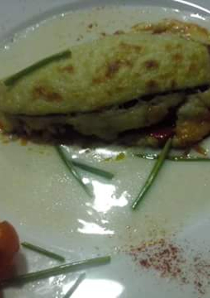 Una foto de Milhojas de berenjena con verduras