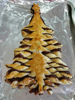 Una foto de Árbol navideño de chocolate