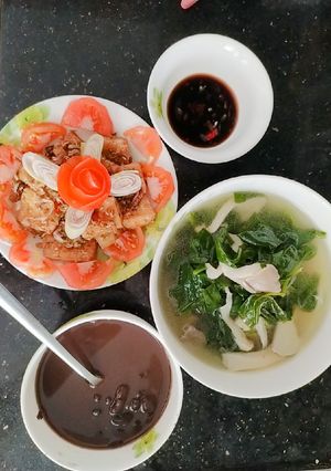 Hình của món Đậu hủ chiên sả ớt.