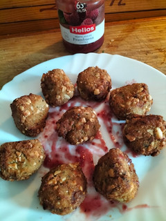 Una foto de Croquetas de berenjena y queso añejo