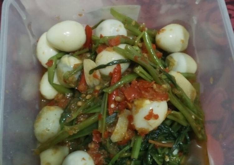 Tumis kangkung saus tiram ala anak kos