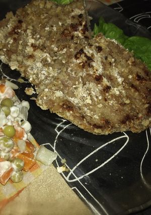 Una foto de Milanesas rebozadas con avena