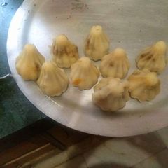 A picture of Semolina modak.