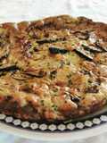Frittata di zucchine e gamberetti al forno