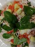 Insalata di riso basmati e riso rosso integrale