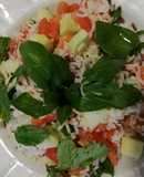 Insalata di riso basmati e riso rosso integrale