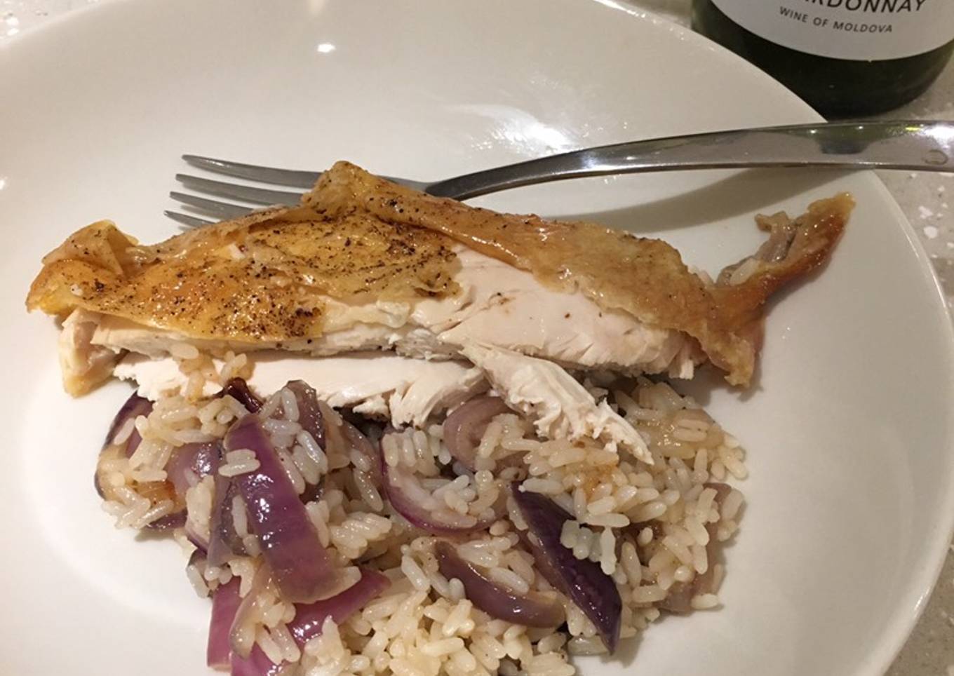 Zero Effort Roast Chicken & Rice