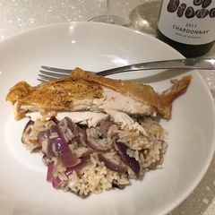 A picture of Zero Effort Roast Chicken & Rice.