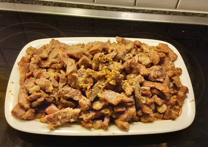 Mediterranian sliced Pork:  Gyros / Döner Style