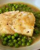 Bacalao con guisantes