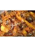 Small whole brinjal and aloo sabzi