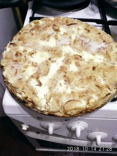 Фото Насыпной яблочный пирог.
