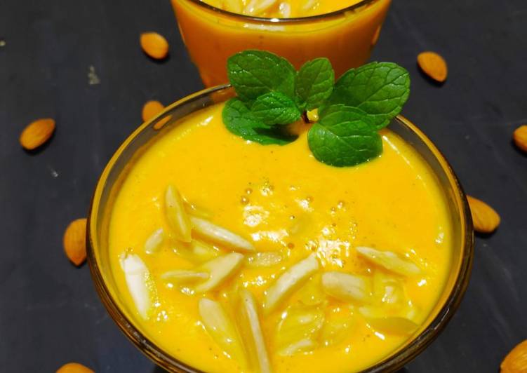 Simple Way to Make Homemade Carrot Yogurt Sunshine smoothie