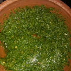 A picture of Dhaniye ki Chutney.