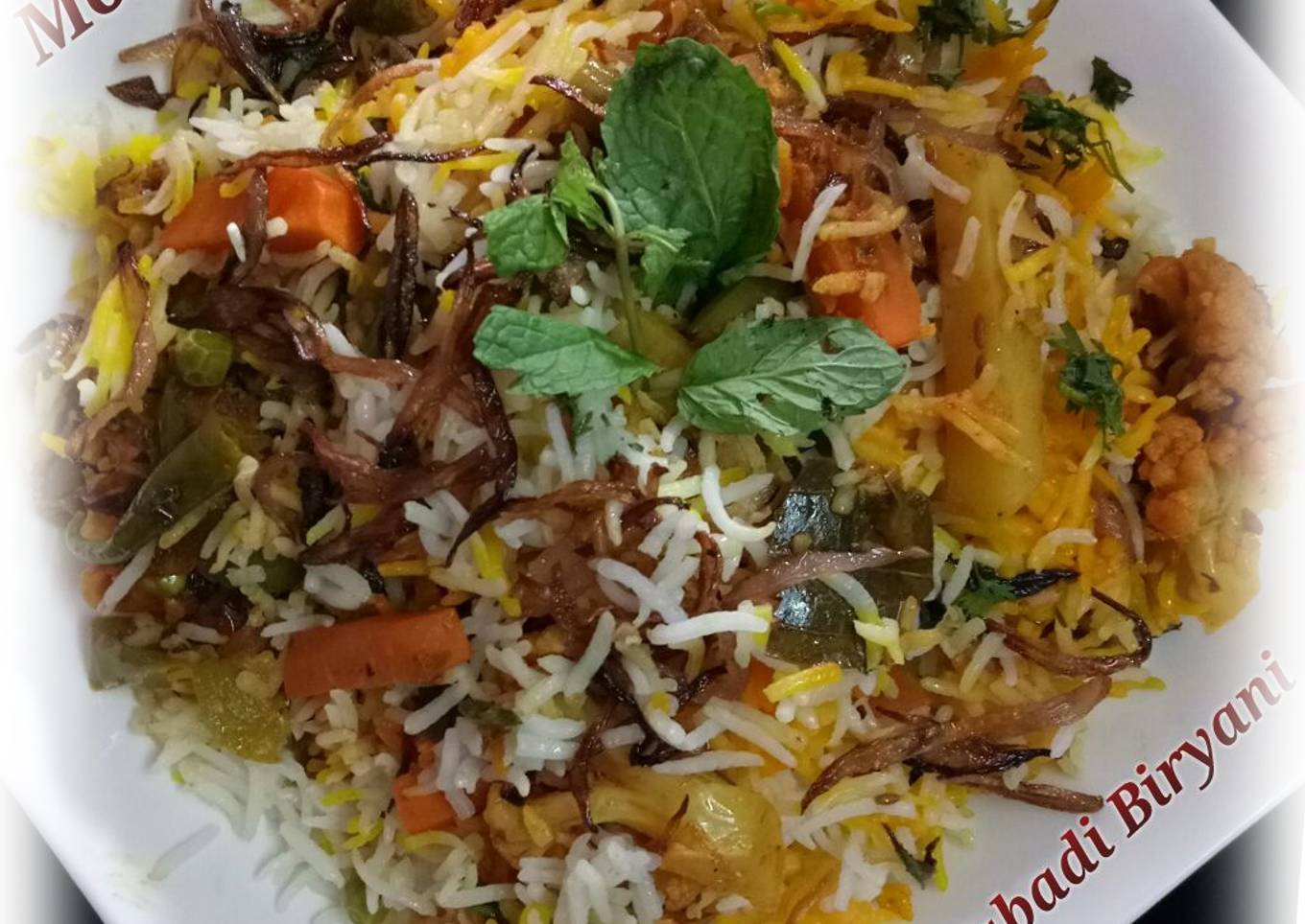 Veg Dum Hydrabadi biryani