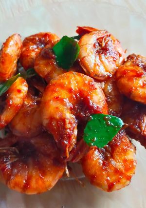 Foto resep Udang goreng kecap sederhana ala mom afnan
