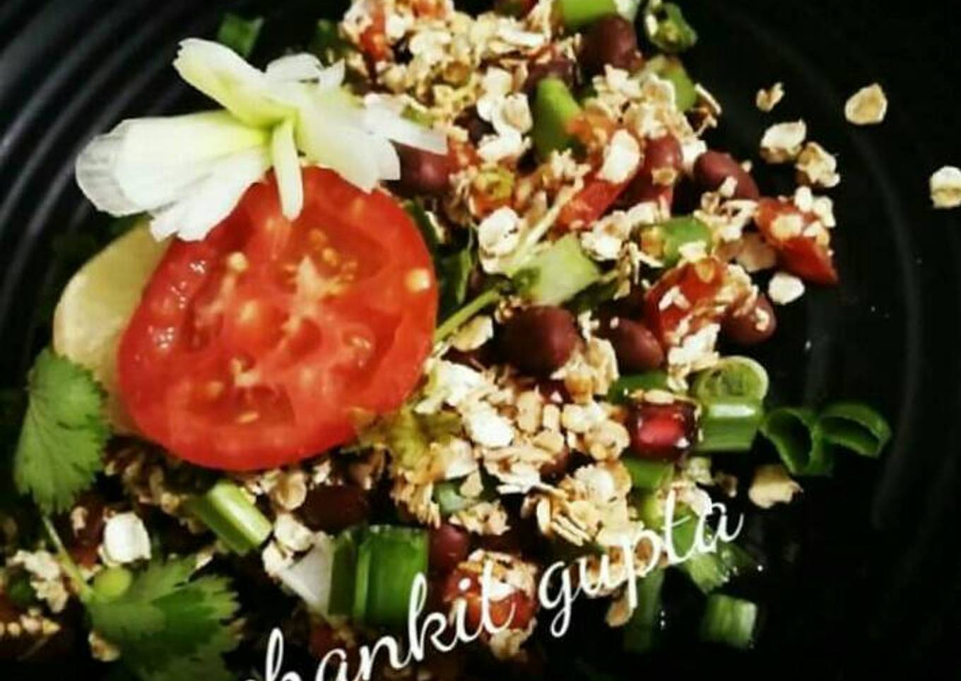 #SoupSalad Oats Rajma salad