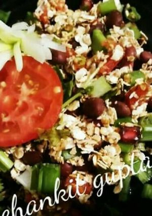 A picture of #SoupSalad Oats Rajma salad.