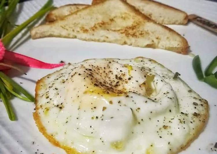 How to Make Award-winning Half fry Egg
