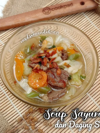 Cara Gampang Menyiapkan Resep Sop Sayuran dan Daging Sapi (Penuh Kenangan) Anti Ribet, Mantap