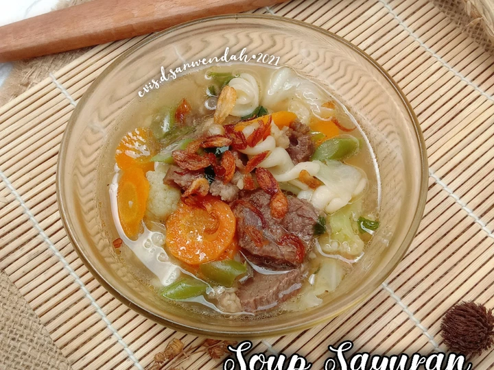 Cara Gampang Menyiapkan Resep Sop Sayuran dan Daging Sapi (Penuh Kenangan) Anti Ribet, Mantap