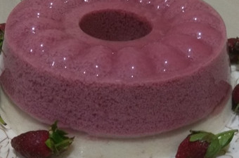 Resep Puding lumut strawbery lapis busa santan Irit Untuk Jualan
