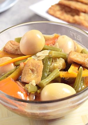 Foto resep Asem-asem Buncis Wortel dengan Telur Puyuh