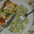Pollo deshuesado a la pizza!!! con ensalada de papas con pesto