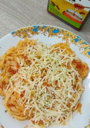 Foto resep Spagetti Bolognese Keju