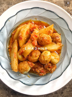 Foto resep Balado telur kentang