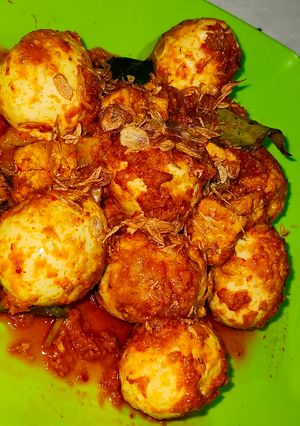 Foto resep Telur balado tahu