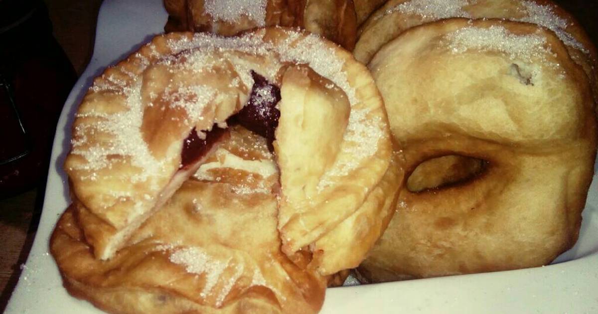 Tortas fritas comunes y rellenas bien simples Receta de Mari Posa Cookpad