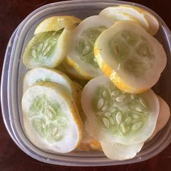 A picture of California Farm Lemon Cucumber Pickles.