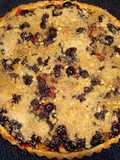 Crumble de manzana y arándanos