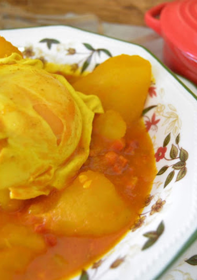 Una foto de Guiso de la abuela de patatas con chorizo y jamón