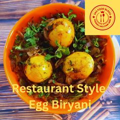 A picture of Restaurant Style Egg Biryani.