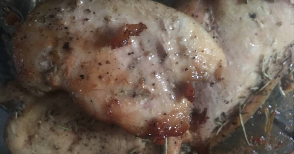 Pollo al horno (dieta hiposódica) Receta de Mariela Álvarez Yáñez- Cookpad