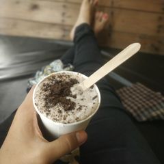 Oreo shake A picture of Oreo shake.