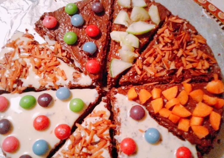 Steps to Prepare Any-night-of-the-week Brownie Pizza | Quick Recipe For Kids