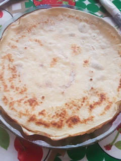Una foto de Panqueques con dulce de leche 💖