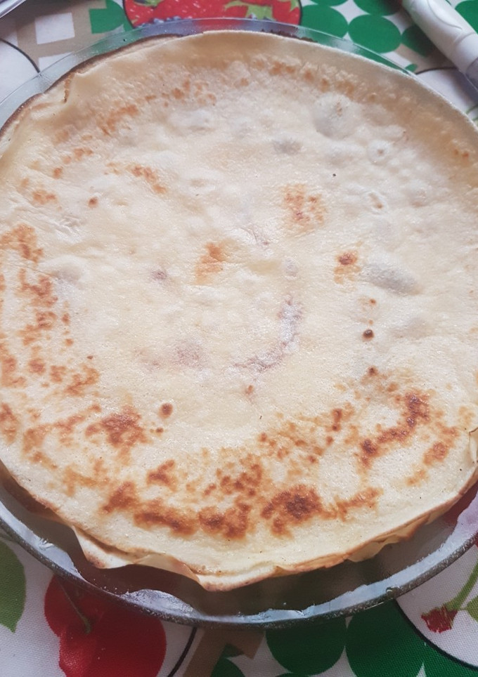 Una foto de Panqueques con dulce de leche 💖