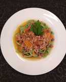 Tallarines con salsa bolognesa