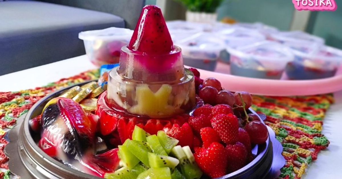 181. TUMPENG PUDING BUAH ALA TOSIKA